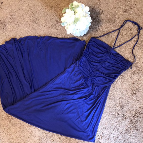 BCBG Purple maxi Dress NWOT Size XS - Picture 1 of 4